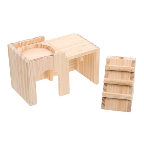 BESPORTBLE Hamsterversteck Aus Naturholz Haustiernest Aus Holz Mit Leiter Sicherer Und Bequemer Kleintierkäfig BESPORTBLE Hamsterversteck Aus Naturholz Haustiernest Aus Holz Mit Leiter Sicherer Und Bequemer Kleintierkäfig von BESPORTBLE