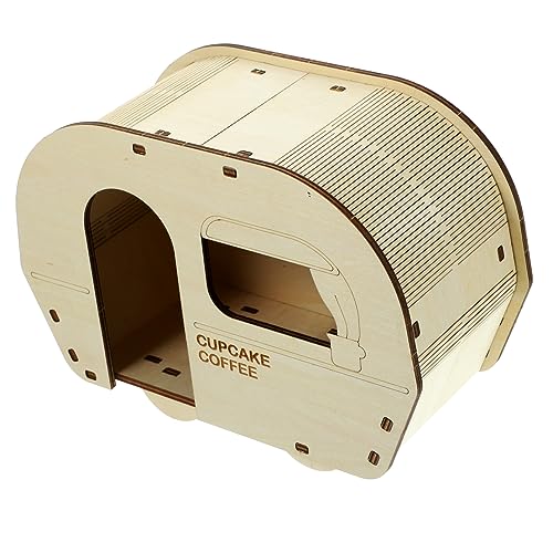 BESPORTBLE Hamsterversteck Aus Holz Chinchilla-spielzeugversteck Haustierzubehör Kaffeefarben Autoförmige Einstreu Für Hamster BESPORTBLE Hamsterversteck Aus Holz Chinchilla-spielzeugversteck Haustierzubehör Kaffeefarben Autoförmige Einstreu Für Hamster von BESPORTBLE