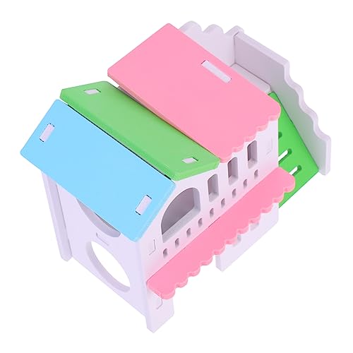 BESPORTBLE Holzvilla Buntes Hamsternest Versteck Burg Übungsplattform für Hamster BESPORTBLE Holzvilla Buntes Hamsternest Versteck Burg Übungsplattform für Hamster von BESPORTBLE