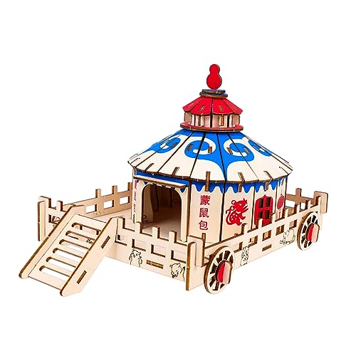 BESPORTBLE Luxuriöser Lebensraum Für Hamster Dekoratives Bett Leiter Und Sprungbrett Aus Holz Sicheres Und Stabiles Haustierspielzeug BESPORTBLE Luxuriöser Lebensraum Für Hamster Dekoratives Bett Leiter Und Sprungbrett Aus Holz Sicheres Und Stabiles Haustierspielzeug von BESPORTBLE
