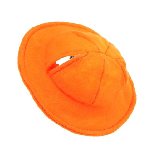 BESPORTBLE Hasenmütze Guinea-Outfit Babymütze Hundemützen Kaninchenstall Hüte Für Kaninchen Eichhörnchenkappe Für Haustiere Häschenkleidung Für Kaninchen Kleines Haustierkostüm Orange Gefühlt von BESPORTBLE