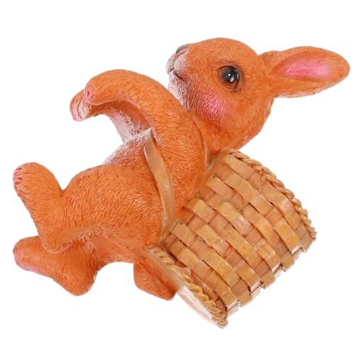 BESPORTBLE Hasenornamente im Korb Aquariumdekoration Caldera große Aquarium-Ornamente Teich-Kit Luft Schwebend Teiche hasenfiguren Ostern Dekoration Hasenharz-Handwerk Cartoon-Hase-Dekoration von BESPORTBLE