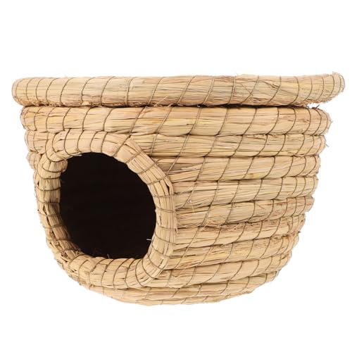BESPORTBLE Natürliches Strohbetthaus - Kleintierversteck Für Meerschweinchen Hamster Frettchen BESPORTBLE Natürliches Strohbetthaus - Kleintierversteck Für Meerschweinchen Hamster Frettchen von BESPORTBLE