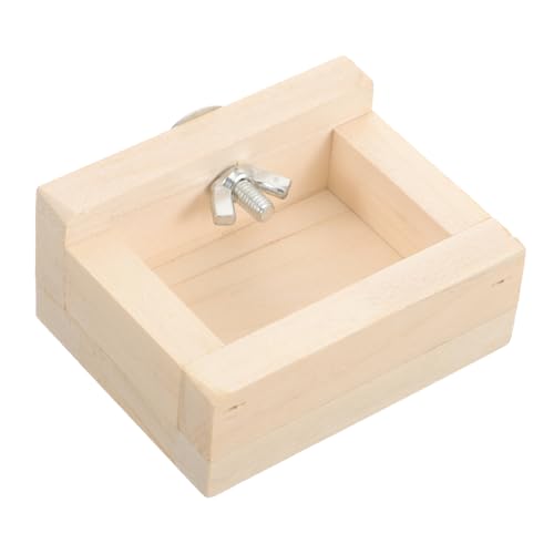 BESPORTBLE Hamster Futternapf Aus Holz Runde Fressschale Für Kleine Haustiere Wie Meerschweinchen Und Chinchilla Langlebig Glatte Oberfläche Für Futter Und Wasser Geeignet von BESPORTBLE