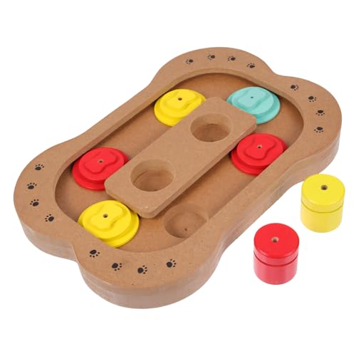 BESPORTBLE Spender Für Hundewelpenfutter Futterspender Hund Slow Food Bowl Haustier Slow Feeding Spielzeug Holzdesign von BESPORTBLE