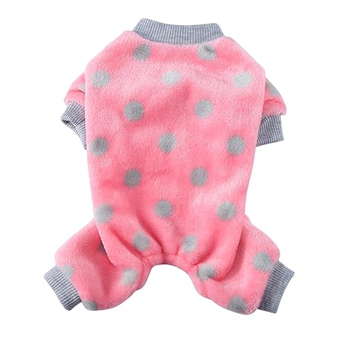 BESPORTBLE Haustier-Pyjama hundewintermantel hundemantel Dog Raincoat Haustierkleidung hundezubehör Hündchen Haustiere Welpe warmes Haustierkostüm Haustier dekorative Kleidung Polyester Rosa von BESPORTBLE
