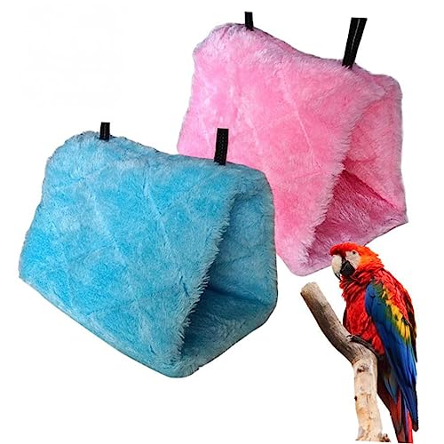 BESPORTBLE Vogel Hängematte für Papagei Plüsch Papagei Schlaf Bett Große Haustier Übung Weiche Gemütliche Hideaway von BESPORTBLE