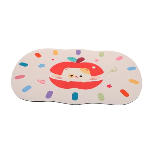 BESPORTBLE Saugfähige Futtermatte Für Hunde Und Katzen rutschfeste Unterseite Schnelltrocknend Multifunktional Als Badezimmermatte Oder Napfunterlage Maschinenwaschbar Für Zuhause von BESPORTBLE