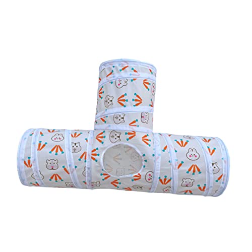 BESPORTBLE Haustier Tunnel Katzen-Teaser- Katzentunnel interaktives katzenspielzeug Interactive cat Toy cat Toys Heimtierbedarf Tragbares Katzenspielzeug Runder Drahtrahmen von BESPORTBLE