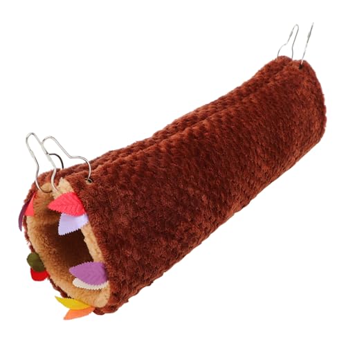 BESPORTBLE Hamster Tunnel Mit Hängematte Doppelstöckiger Schlaf Und Spielbereich Für Meerschweinchen Zwerghamster Und Frettchen Warmer Rückzugsort Und Spielplatz Für Kleine Haustiere von BESPORTBLE