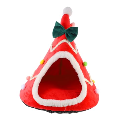 BESPORTBLE Haustier Weihnachtsnest Hundebett in Menschengröße Katzenbett Fenster Plüsch Katze Nach Hause Selbstwärmendes Hundebett Tunnelbett Für Hunde Halloween-katzenbett Welpe Stoff Rot BESPORTBLE Haustier Weihnachtsnest Hundebett in Menschengröße Katzenbett Fenster Plüsch Katze Nach Hause Selbstwärmendes Hundebett Tunnelbett Für Hunde Halloween-katzenbett Welpe Stoff Rot von BESPORTBLE