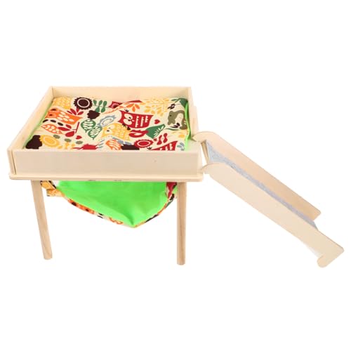 BESPORTBLE Haustier-hängematten-Set Kleine Mini-haustierbett Rattenkäfig-hängematte Hamster-kletterspielzeug Frettchen-Hamster-plattform Kleintierlebensraum Meerschweinchen Igel Hölzern von BESPORTBLE