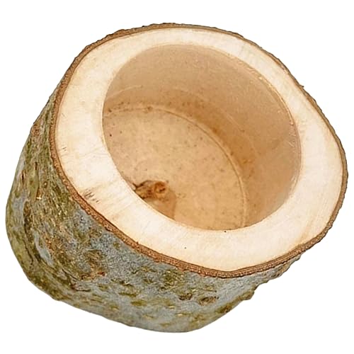 BESPORTBLE Holzfutternapf Für Hamster Schüssel Aus Holz Futternapf Für Kleintiere Chinchilla-napf Hamsterzubehör Waschbarer Hamsternapf Verschleißfester Futternapf von BESPORTBLE