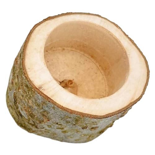 BESPORTBLE Holz Futternapf Für Kleintiere Dekorativer Hamster Und Chinchilla-napf Aus Naturholz Einfach Zu Reinigen Für Angenehmes Fresserlebnis Für Meerschweinchen Und Andere Kleine von BESPORTBLE