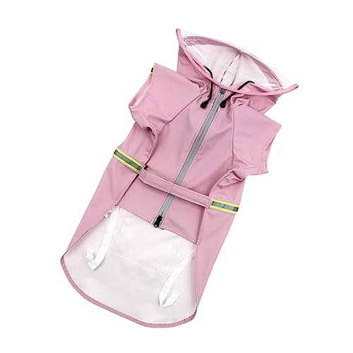 BESPORTBLE Haustier-regentuch Regenanzug Für Hunde Regenjacke Für Haustiere Katzenregenmantel Klarer Regenmantel Kleiner Hund Regenmantel Reiseträger Für Vögel Leichter Hoodie Poncho Rosa Kap von BESPORTBLE