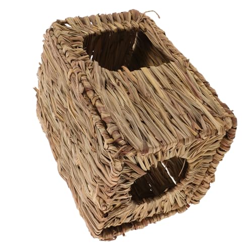 BESPORTBLE Strohgewebtes Verstecknest Handgemachtes Hasenhausbett für Hamster Kleintierversteck Burg Strohgewebtes BESPORTBLE Strohgewebtes Verstecknest Handgemachtes Hasenhausbett für Hamster Kleintierversteck Burg Strohgewebtes von BESPORTBLE