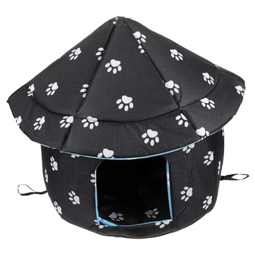 BESPORTBLE Haustierbett pet Bed haustierfeldbett petbett Dog House Katzenunterschlupf wetterfest warm Hunde gemütliche Höhle Tür Außerhalb des Katzenhauses Wetterfestes Katzenhaus Stoff Black BESPORTBLE Haustierbett pet Bed haustierfeldbett petbett Dog House Katzenunterschlupf wetterfest warm Hunde gemütliche Höhle Tür Außerhalb des Katzenhauses Wetterfestes Katzenhaus Stoff Black von BESPORTBLE