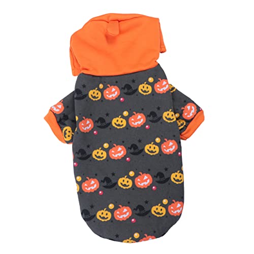 BESPORTBLE Haustierhundehalloween-Sweatshirt Kostüm hundekleidung mittel Party Hundepullover Halloween Hundekleidung Halloween Halloween-Haustierkleidung Cosplay-Kleidung für Haustiere Orange von BESPORTBLE