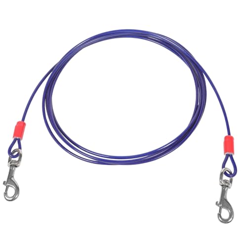 BESPORTBLE Portable Hundeleine Für Camping Und Training Stahlseil Tether Für Hunde Mit Doppelkohlenstoffhaken Für Garten Und Outdoor-aktivitäten BESPORTBLE Portable Hundeleine Für Camping Und Training Stahlseil Tether Für Hunde Mit Doppelkohlenstoffhaken Für Garten Und Outdoor-aktivitäten von BESPORTBLE