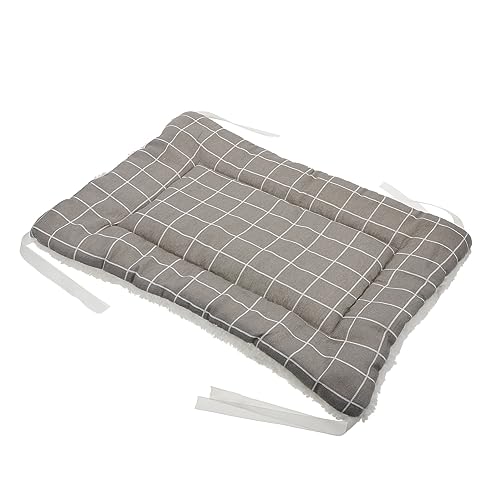 BESPORTBLE Haustiermatte Animal Polster pet Bed hundepolster katzenbettchen Dog Pads cat Bed Heizdecke für Haustiere pelzige Kistenpolster Tröster Welpe Hundematte Heimtierbett Segeltuch Grey von BESPORTBLE