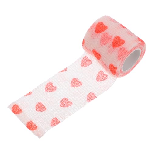 BESPORTBLE Haustier-wickelband für Hunde Elastisches Band Knöchelbandage für Katzen Hunde und Welpen Selbstklebend Rot Love-Design BESPORTBLE Haustier-wickelband für Hunde Elastisches Band Knöchelbandage für Katzen Hunde und Welpen Selbstklebend Rot Love-Design von BESPORTBLE