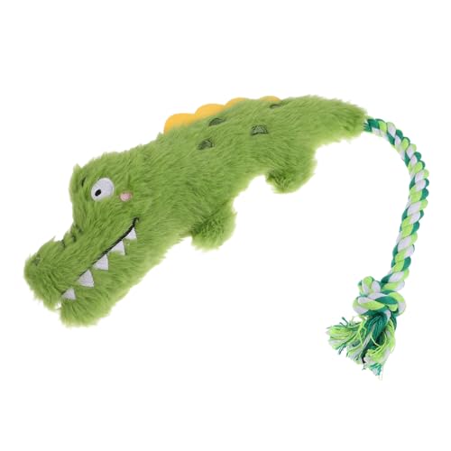 BESPORTBLE Hund Plüschtier Hundetrainingsspielzeug Haustier Plüschtier Krokodilförmiges Hundespielzeug Kuscheltiere Hundespielzeug Interaktives Quietschendes Hundespielzeug Light Green von BESPORTBLE