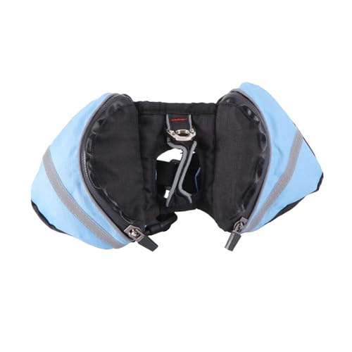 BESPORTBLE Pet Dog Rucksack Für Reisen Tragbarer Atmungsaktiver Hunderucksack Blau Xs Für Camping Und Wandern Mit Seitentaschen Für Snacks Und Wasser von BESPORTBLE