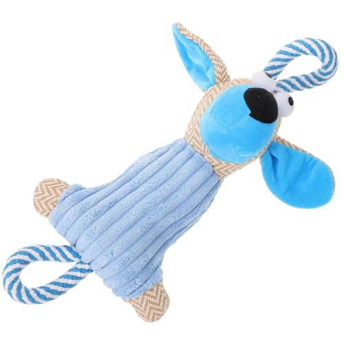 BESPORTBLE Plüsch Hundespielzeug Für Kleine Hunde Interaktives Knautschendes Kauspielzeug Hochwertigem Plüsch Sorgt Für Zahnpflege Und Beschäftigung Blau von BESPORTBLE