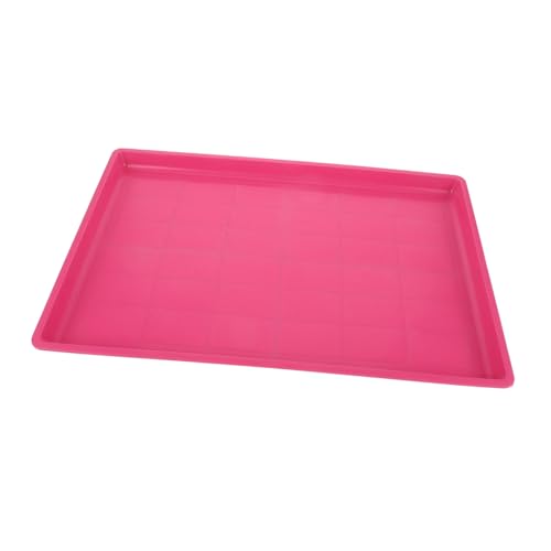 BESPORTBLE Hundebox-Tablett Tablett Tabletts für Haustierhütten Hundekäfig Tablett Haustierkäfig Bodenwanne Bodenschale des Hundekäfigs Katzentoiletten Käfighalter Plastik Rosa von BESPORTBLE