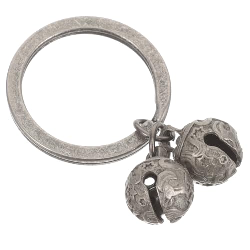 BESPORTBLE Hundehalsband Glocke Kuhglocken Hund Glocke Halsband Haustier Tür Dekoration Weihnachten weinachtsdeko Multifunktions-Katzenhalsbandglocken Glocke Schlüsselanhänger Metall Silver von BESPORTBLE