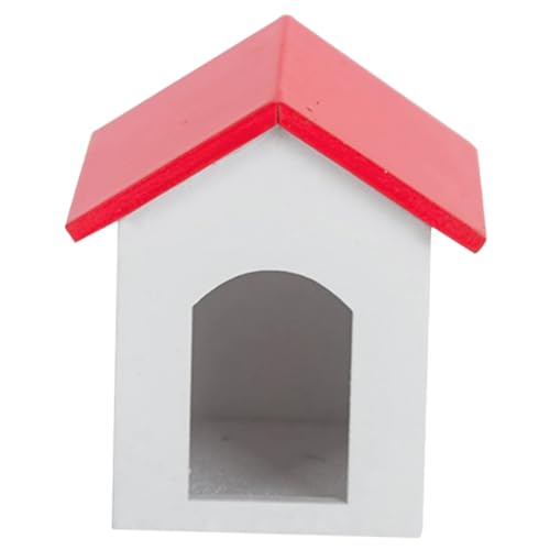 BESPORTBLE Hundehütte Aus Holz Dekoratives Für Haustiere Niedliches Holzmodell Hausdekoration Geschenkidee von BESPORTBLE