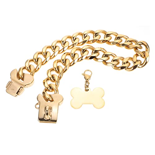 BESPORTBLE Adorable Hundehalsband Goldmetall Mit Dekorativem Hundehalsband- Verstellbar Und Langlebig Für Kleine Und Mittlere Hunde Für Partys Und Besondere Anlässe von BESPORTBLE