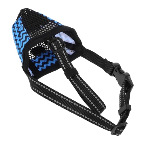 BESPORTBLE Netzkäfig Maulkorb Für Hunde Verstellbar Und Aus Atmungsaktivem Polyester Geeignet Für Kleine Mittelgroße Und Große Hunde Zum Schutz Vor Beißen Bellenkontrolle von BESPORTBLE