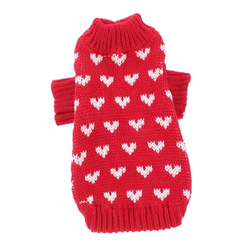 BESPORTBLE Hundepullover Rollkragenkleidung Stricken Welpen-Outfits hundepulli warm Hunde Pullover Hundekleidung Dekoration Haustierzubehör Winterpullover für Welpen atmungsaktiv Weste Mantel von BESPORTBLE