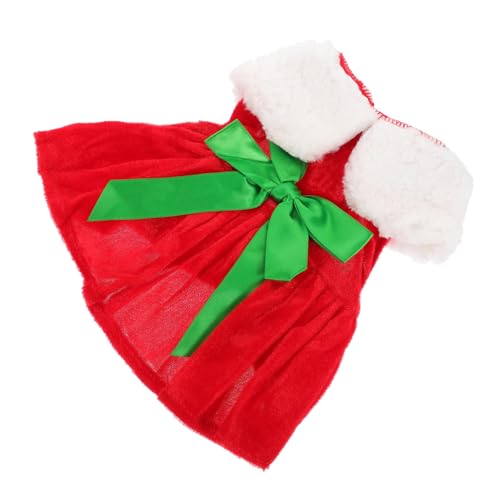 BESPORTBLE Haustier Hund Kleid Santa Schleife Warme Pullover Stilvolle Hund Mantel BESPORTBLE Haustier Hund Kleid Santa Schleife Warme Pullover Stilvolle Hund Mantel von BESPORTBLE