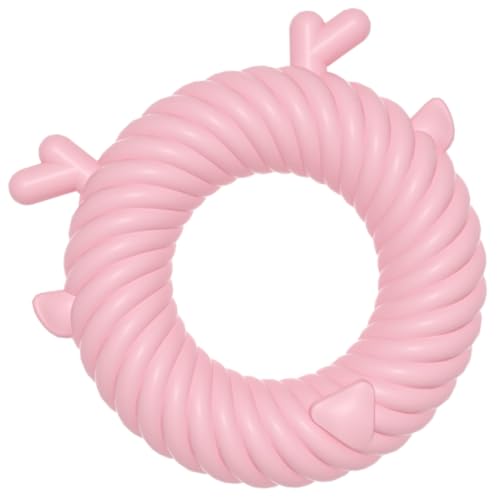BESPORTBLE Hundespielzeug Tierische Maske Große Spielsachen Kuchen Unzerstörbares Squeeze-Ball- Komprimiertes Züchten Geprägter Locher Pfote Haustier Rosa von BESPORTBLE