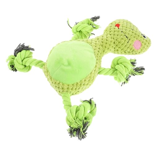 BESPORTBLE Kuscheliges Hundespielzeug Plüsch Mit Quietschfunktion Cartoon-Frosch Für Kleine Hunde Interaktives Kauspielzeug Beschäftigung Und Zahnpflege Für Spiel Und Spaß von BESPORTBLE