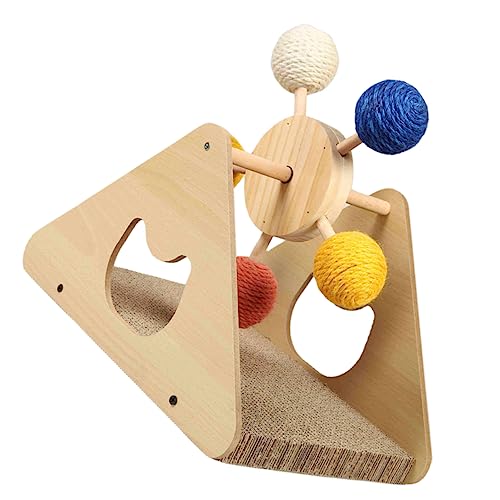 BESPORTBLE Interaktive Katzenkratzplatte Im Riesenradstil Holzspielzeug Für Katzen Kratzkugel Zur Selbstbeschäftigung Für Haustiere Zufällig BESPORTBLE Interaktive Katzenkratzplatte Im Riesenradstil Holzspielzeug Für Katzen Kratzkugel Zur Selbstbeschäftigung Für Haustiere Zufällig von BESPORTBLE
