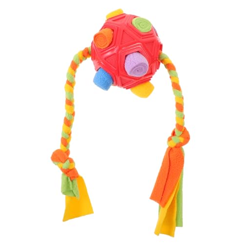 BESPORTBLE Schnüffelball Für Hunde Interaktives Spielzeug Mit Futterball-Design Geeignet Für Welpen-Training Und Langsames Füttern Aus Robustem Stoff Und Gummi von BESPORTBLE
