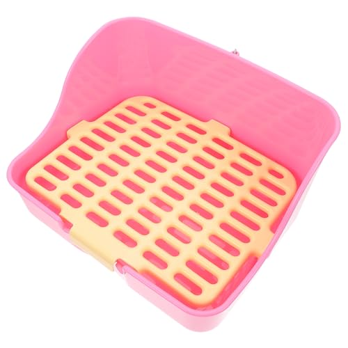BESPORTBLE Kaninchen Toilette aus Kompakt und Tragbar für Kaninchen und Kleintiere mit Erhöhtem Zaundesign zur Vermeidung von Spritzern Langlebig von BESPORTBLE