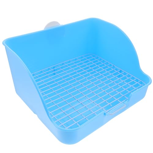 BESPORTBLE Kaninchen Toilette Haustiertoilettentablettbox Toilettentraining Für Kleintiere Aus Hochwertigem Pp Robust Und Langlebig Für Kaninchen Meerschweinchen Und Chinchillas Geeignet von BESPORTBLE