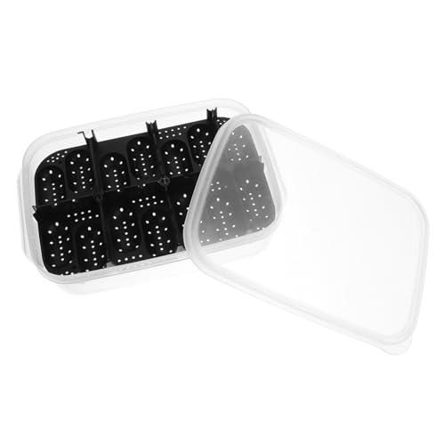 BESPORTBLE Kasten Reptilien Zuchtbox Brutschale Für Reptilieneier Inkubator Dreher Brüterei Reptichip Inkubation Tiere Liefern Schraffur Schlangenzucht Fisch Tank Plastik Black von BESPORTBLE