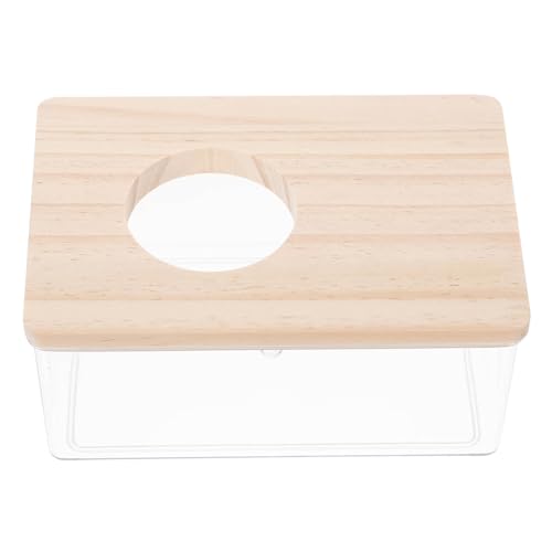 BESPORTBLE Stabile Acryl-badewanne für Kleintiere Sandbadewanne für Hamster Meerschweinchen Sandbadebox mit Holzdeckel BESPORTBLE Stabile Acryl-badewanne für Kleintiere Sandbadewanne für Hamster Meerschweinchen Sandbadebox mit Holzdeckel von BESPORTBLE