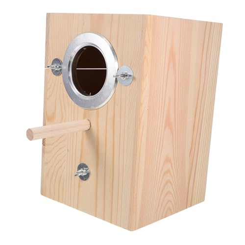 BESPORTBLE Kasten Vogelnest aus Holz Futterspender Haustier Zuchtboxen für Wellensittiche vogelhäuser für draußen Vogelhaus für drinnen Garten Nisthaus Vogelnester für Käfige hölzern BESPORTBLE Kasten Vogelnest aus Holz Futterspender Haustier Zuchtboxen für Wellensittiche vogelhäuser für draußen Vogelhaus für drinnen Garten Nisthaus Vogelnester für Käfige hölzern von BESPORTBLE