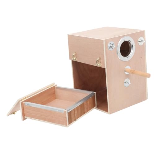 BESPORTBLE Parakeet Nistkasten Vogelhaus Für Kleine Vögel Zuchtbox Wetterfest Für Garten Und Außenbereich Für Sittiche Und Andere Haustiervögel BESPORTBLE Parakeet Nistkasten Vogelhaus Für Kleine Vögel Zuchtbox Wetterfest Für Garten Und Außenbereich Für Sittiche Und Andere Haustiervögel von BESPORTBLE