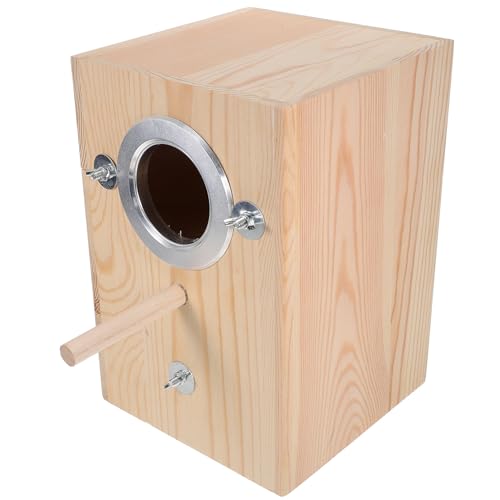 BESPORTBLE Kasten Vogelnest aus Holz vogelhäuser für draußen Vogelhaus für drinnen Vogelzuchtbox Zuchtboxen für Wellensittiche Futterspender Haustier Vogelzubehör Garten Nisthaus hölzern BESPORTBLE Kasten Vogelnest aus Holz vogelhäuser für draußen Vogelhaus für drinnen Vogelzuchtbox Zuchtboxen für Wellensittiche Futterspender Haustier Vogelzubehör Garten Nisthaus hölzern von BESPORTBLE