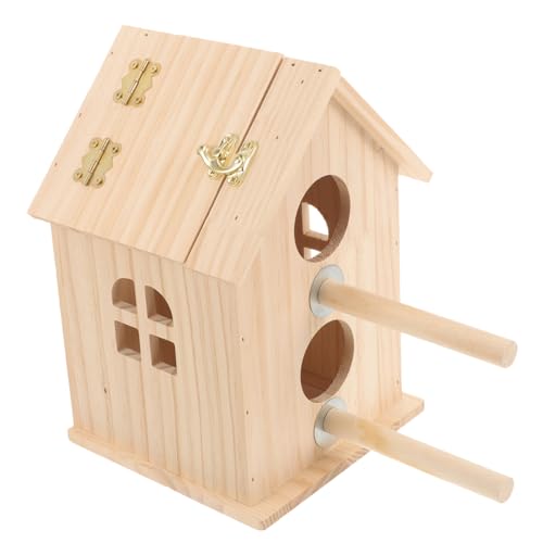 BESPORTBLE Holz Vogel Nest Zucht Box Papagei Liefert Vogel Liefert Pet Vögel Nest von BESPORTBLE