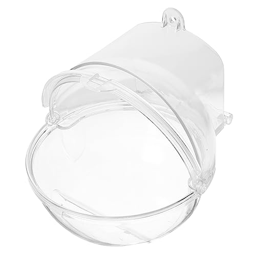 BESPORTBLE Hängendes Vogelbad Für Sittiche Und Papageien Transparente Badewanne Aus Langlebigem Installieren Für Stressfreies Baden Und Pflege Kleiner Vögel Für Vogelkäfige von BESPORTBLE