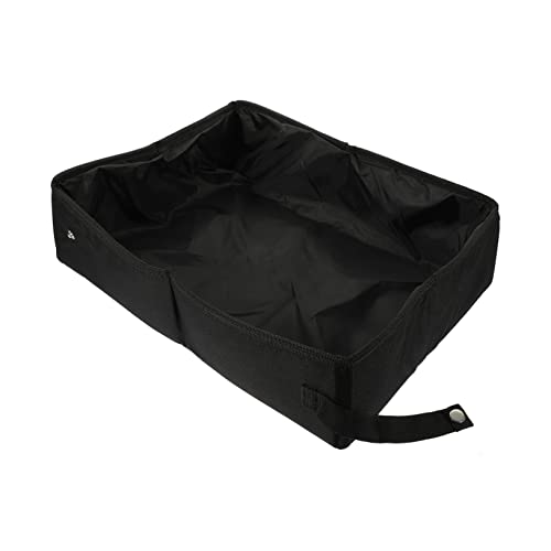 BESPORTBLE Kasten Zusammenklappbare Katzentoilette Nachfüllungen Katzensandbehälter Wurf Katzentoiletten Gießen Faltbare Behälter Kratzbaum Für Katzen Katzenklo Black Wasserdichtes Futter von BESPORTBLE