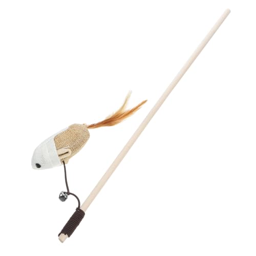 BESPORTBLE Interaktives Katzenspielzeug Mit Federn Und Glocke Robuster Katzenangel-Stick Baumwollseil Für Endlosen Spielspaß Fördert Die Bindung Zwischen Katze Und BESPORTBLE Interaktives Katzenspielzeug Mit Federn Und Glocke Robuster Katzenangel-Stick Baumwollseil Für Endlosen Spielspaß Fördert Die Bindung Zwischen Katze Und von BESPORTBLE